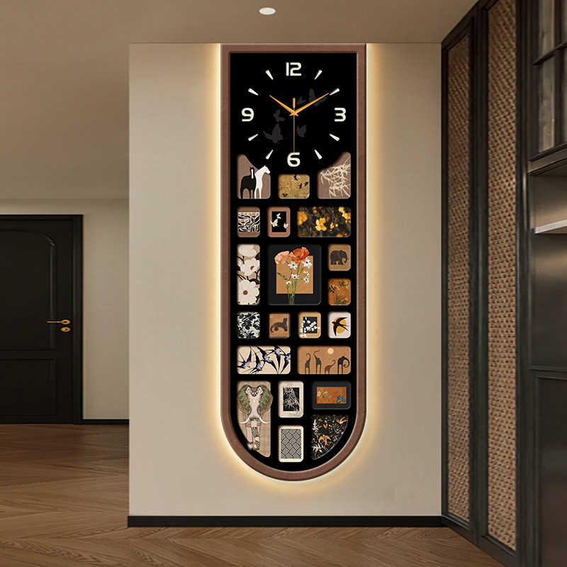 Japanese Living Lifestyle - Reloj de Pared Vertical de Seguridad,