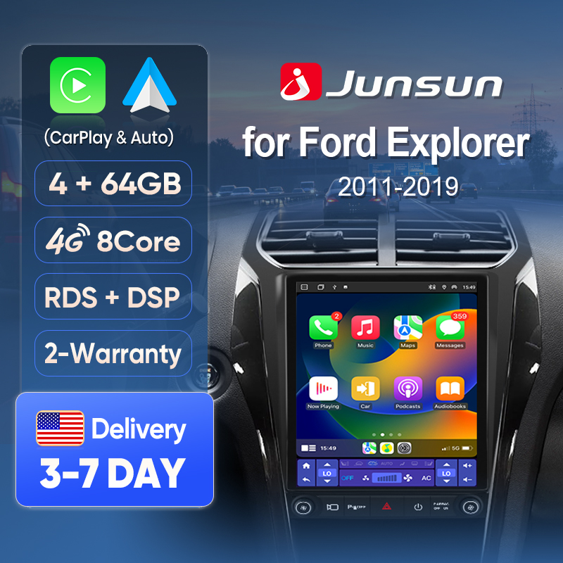 Japanese Car Lifestyle - Pantalla Inalámbrica Junsun con CarPlay para