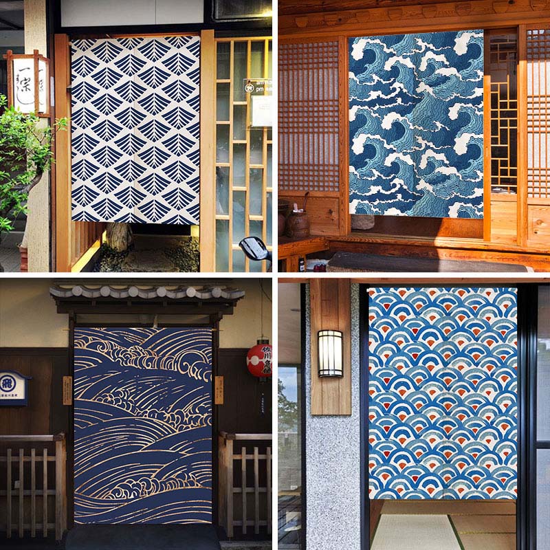 Noren Curtain Doorway - Cortinas de puerta Noren japonesas con