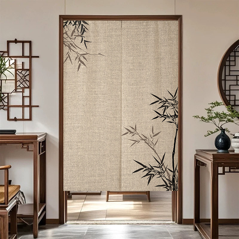 Noren Curtain Doorway - Cortina de Bambú VIKAMA con Diseño