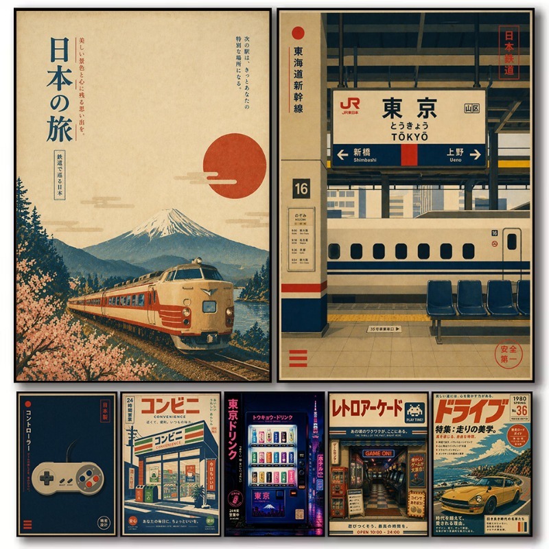 Japanese Car Lifestyle - Póster de Lona con Diseño de