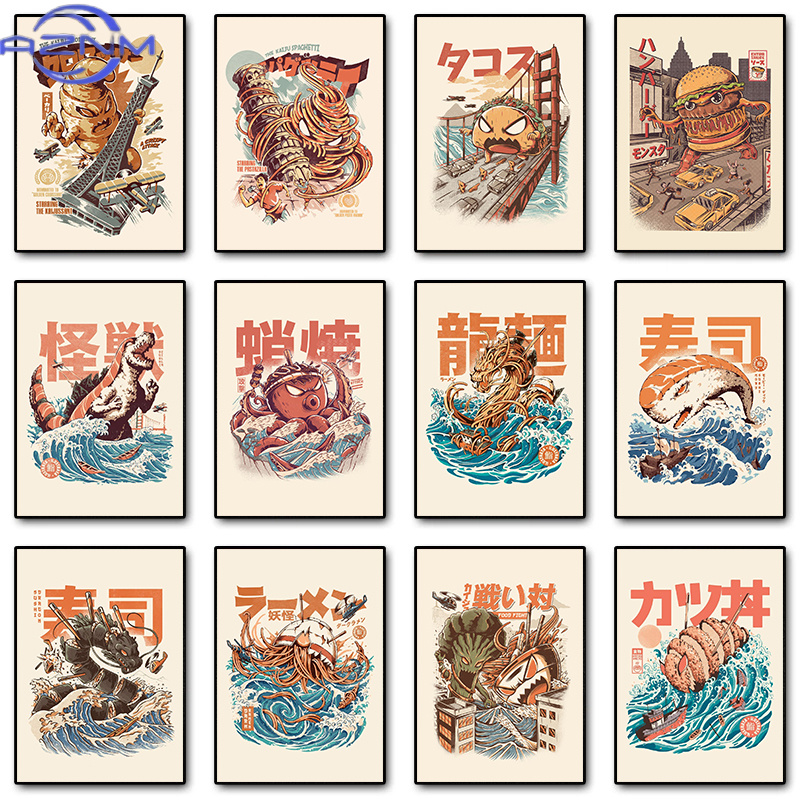 Japanese Food Lifestyle - Pósteres de AZNM con diseño de