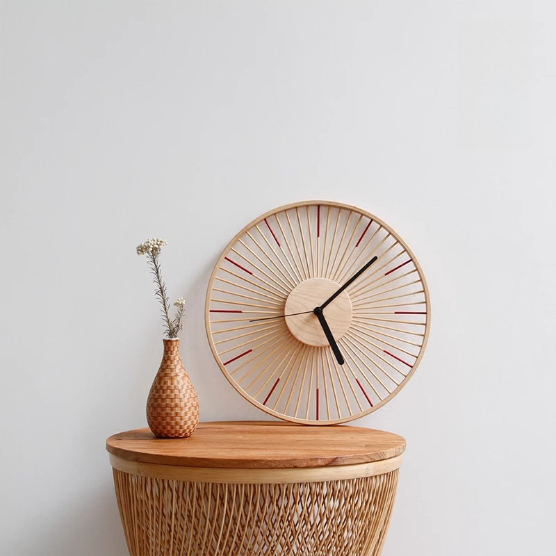 Japanese Living Lifestyle - Reloj de pared Simple japonés, diseño