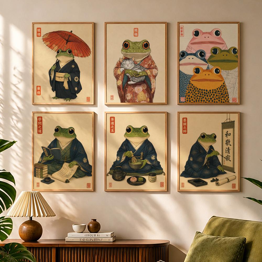 Japanese Living Lifestyle - Póster de lienzo con caligrafía y
