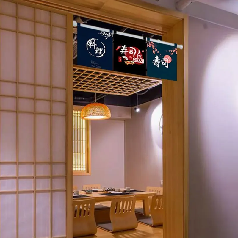Tienda de Sushi, bandera publi - Noren Curtain Doorway reseña y precio