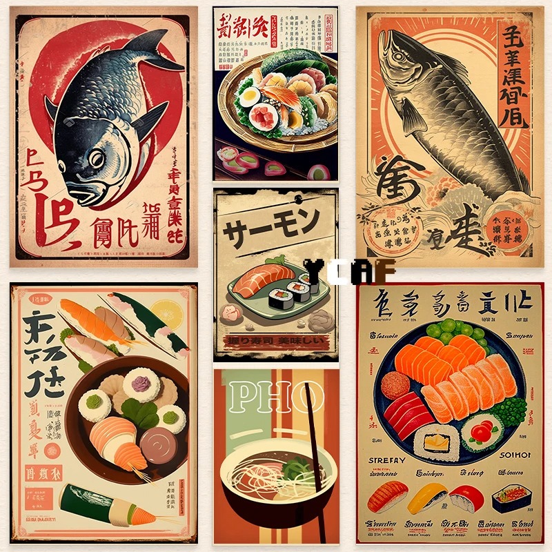 Póster de comida japonesa Vint - Japanese Food Lifestyle reseña y precio
