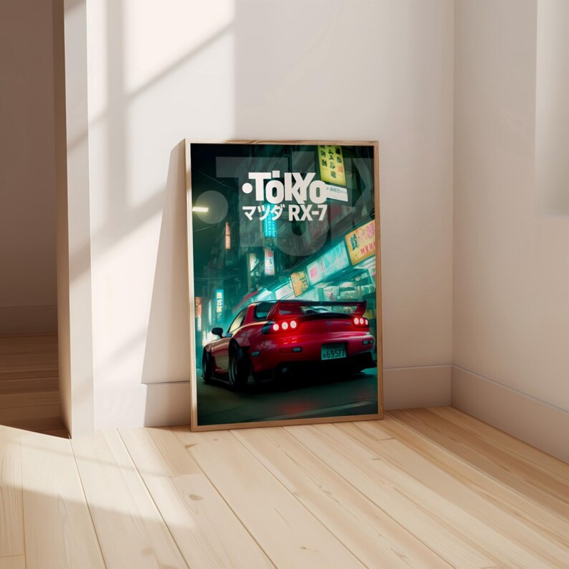 Póster Vintage de coche JDM de - Japanese Car Lifestyle reseña y precio
