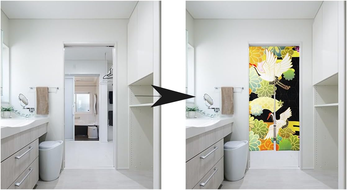 Cortina de puerta de estilo ja - Noren Curtain Doorway reseña y precio