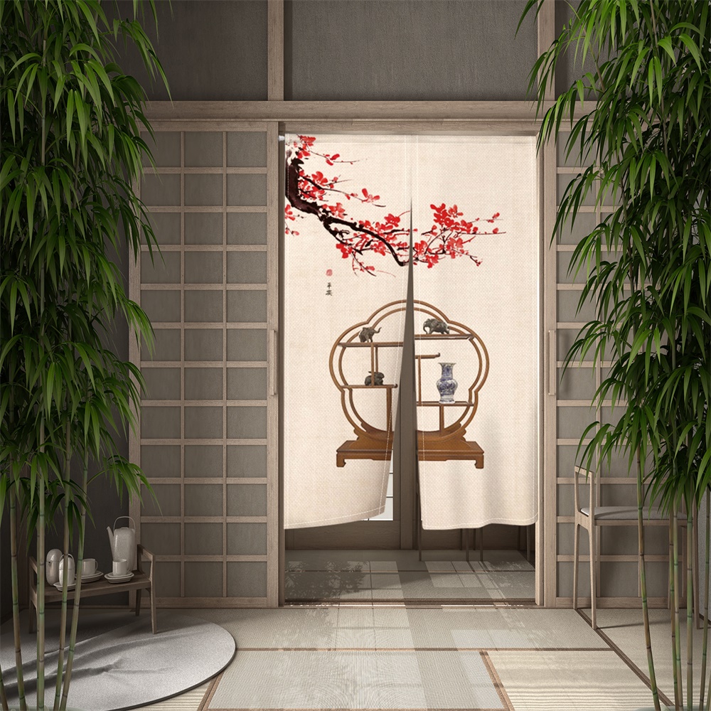 Pintura tradicional china japo - Noren Curtain Doorway reseña y precio