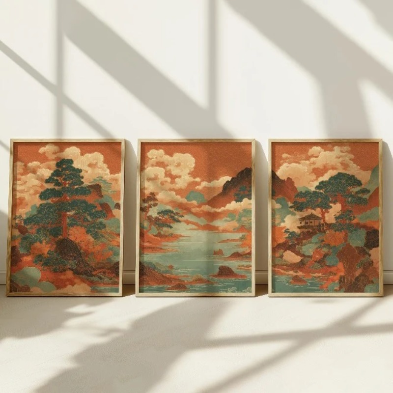 3 piezas de arte de pared en l - Japanese Living Lifestyle reseña y precio