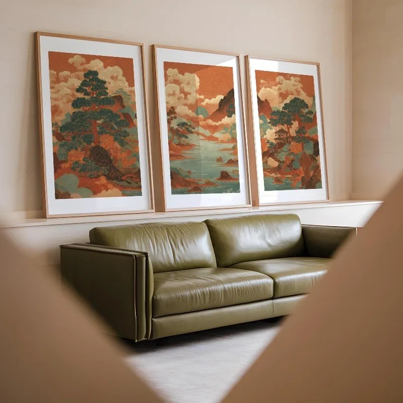 3 piezas de arte de pared en l - Japanese Living Lifestyle reseña y precio