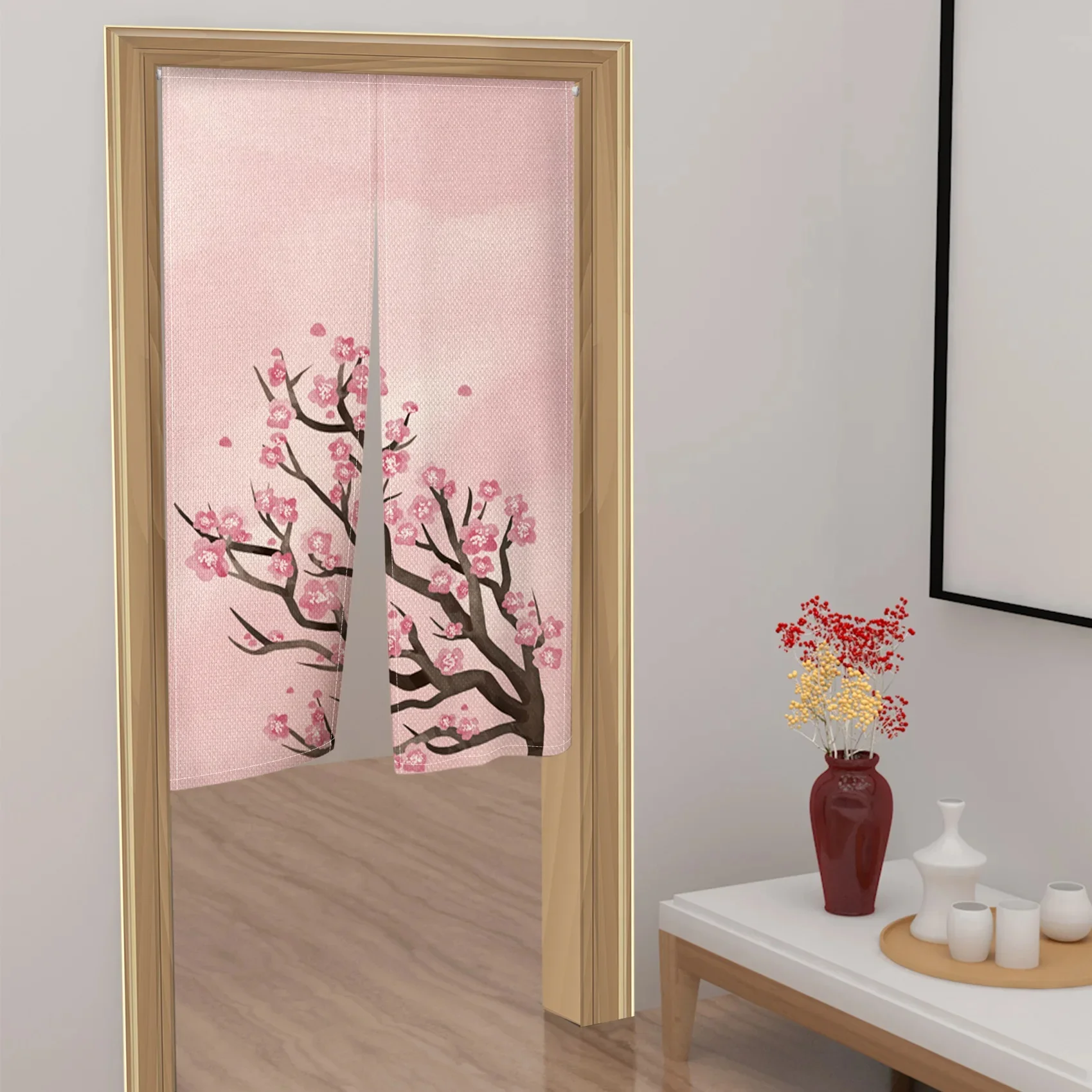 Cortina de puerta de flor de c - Noren Curtain Doorway reseña y precio