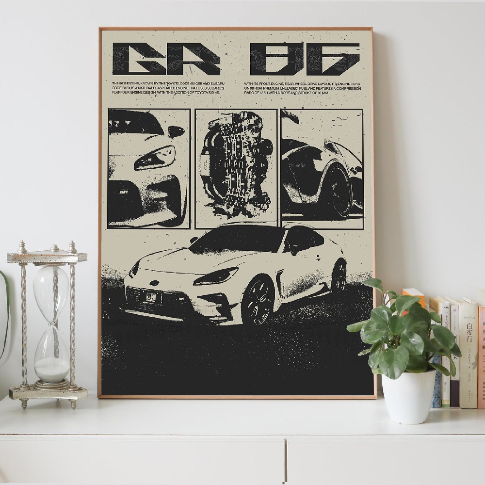 Cuadro Decorativo de Lona Esti - Japanese Car Lifestyle reseña y precio