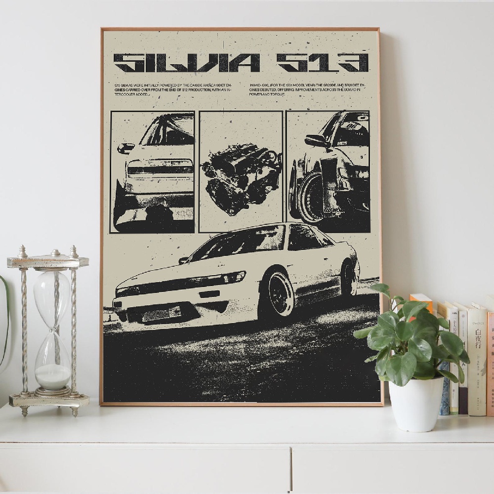 Cuadro Decorativo de Lona Esti - Japanese Car Lifestyle reseña y precio