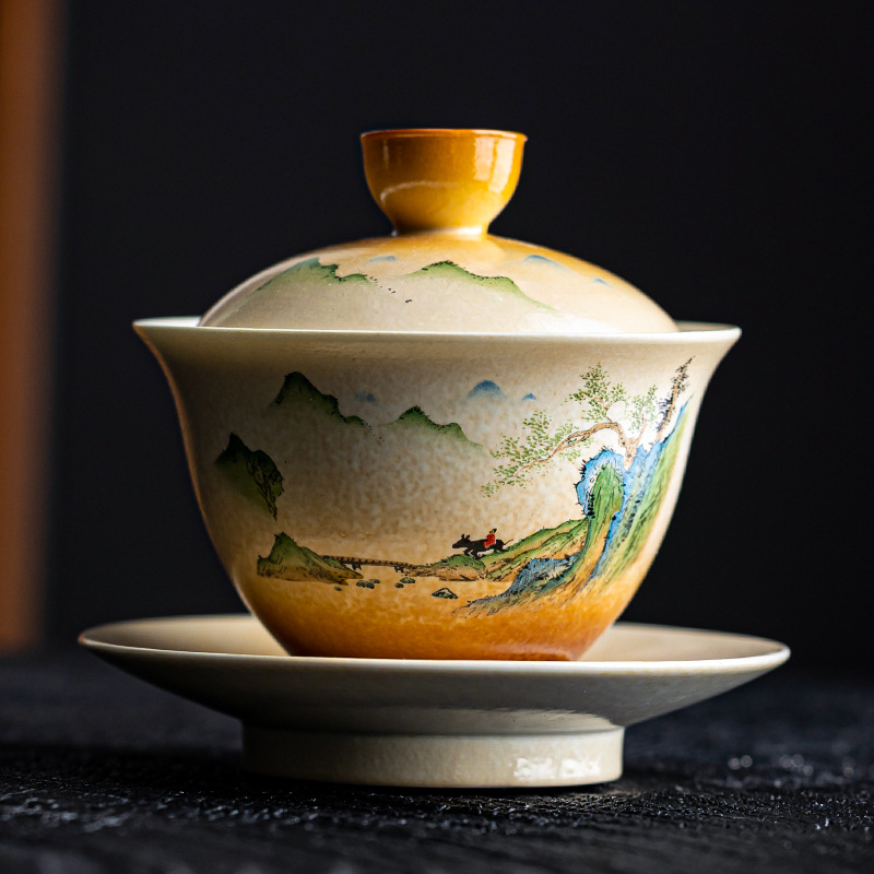 Gaiwan de cerámica de hierba y - Matcha Bowl Chawan reseña y precio