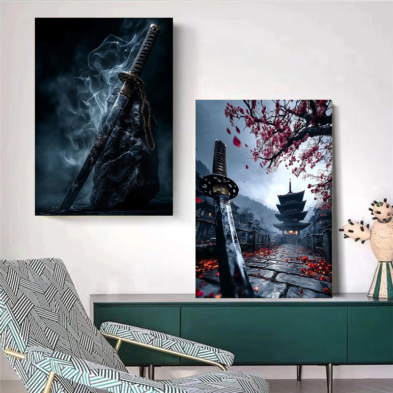 Póster de espada japonesa trad - Japanese Living Lifestyle reseña y precio